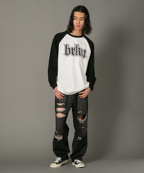 【brknhome/ブロークンホーム】 グラフィックロゴプリントロンT（Tシャツ/カットソー）｜brknhome（ブロークンホーム）