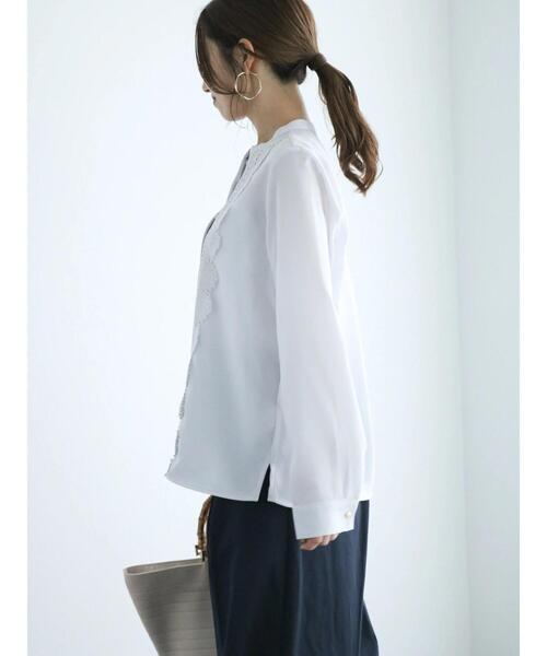 Te chichi（テチチ）の「フロントレースブラウス（シャツ/ブラウス・レディース・ブルー/グレー/オフホワイト・F）」の20枚目の写真