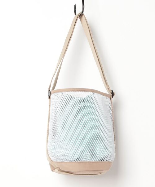 UNIVERSAL OVERALL（ユニバーサルオーバーオール）の「UNIVERSAL OVERALL / UO ポーチインメッシュショルダーS / UVO-184（ショルダーバッグ・レディース・ライトブルー/ブラック/グレー/モカ・ONESIZE）」の5枚目の写真