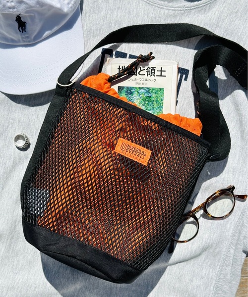 UNIVERSAL OVERALL（ユニバーサルオーバーオール）の「UNIVERSAL OVERALL / UO ポーチインメッシュショルダーS / UVO-184（ショルダーバッグ・レディース・ライトブルー/ブラック/グレー/モカ・ONESIZE）」の22枚目の写真