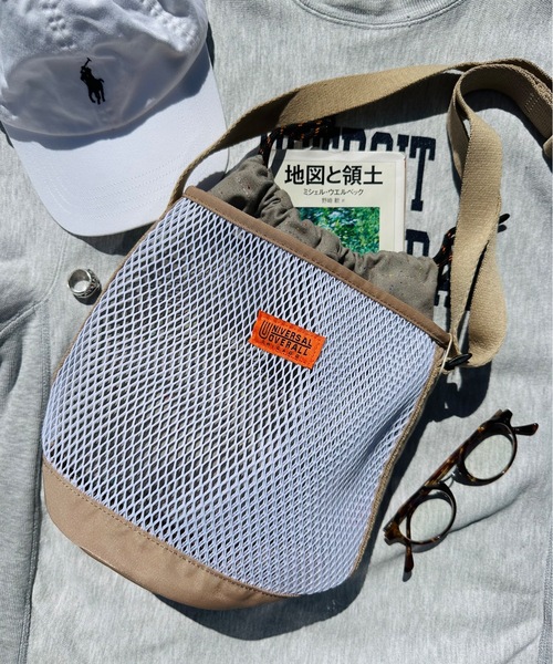 UNIVERSAL OVERALL（ユニバーサルオーバーオール）の「UNIVERSAL OVERALL / UO ポーチインメッシュショルダーS / UVO-184（ショルダーバッグ・レディース・ライトブルー/ブラック/グレー/モカ・ONESIZE）」の12枚目の写真