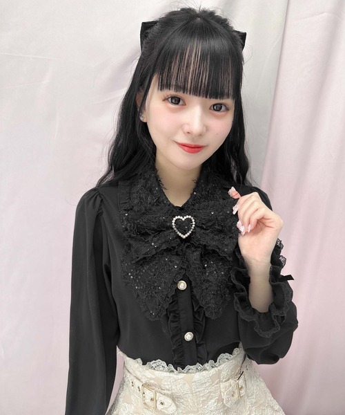 ROJITA(ロジータ)の「リボンブラウス(シャツ/ブラウス・レディース・ブラック/ブルー/ホワイト・FREE)」の22枚目の写真