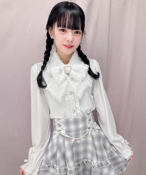 【あい】ROCHAS ロシャス*シルクシフォンリボンブラウス あい】ROCHAS ロシャス*シルクシフォンリボンブラウス ROCHAS