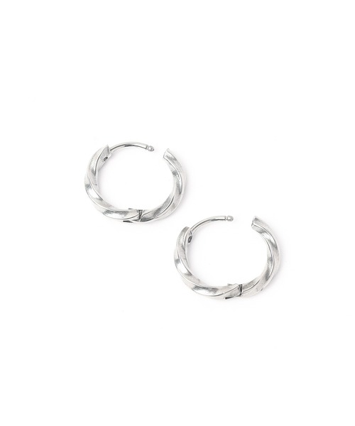 B.I.D.（ビーアイディー）の「《Stainless》 Twist Pierce 12mm（ピアス（両耳用）・レディース・ゴールド/ブラック/シルバー・FREE）」の5枚目の写真
