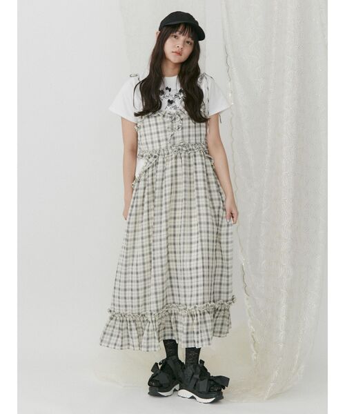 【セール】glitterリボンスニーカーサンダル（サンダル）｜merry jenny（メリージェニー）