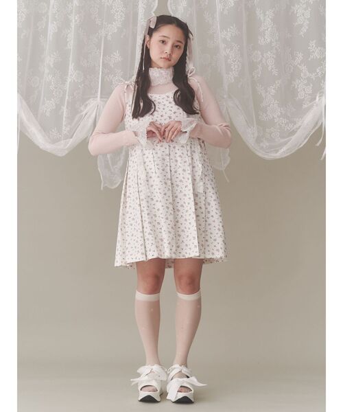 merry jenny（メリージェニー）の「glitterリボンスニーカーサンダル（サンダル・レディース・アイボリー/ブラック/ピンク・SMALL/MEDIUM/LARGE）」の16枚目の写真