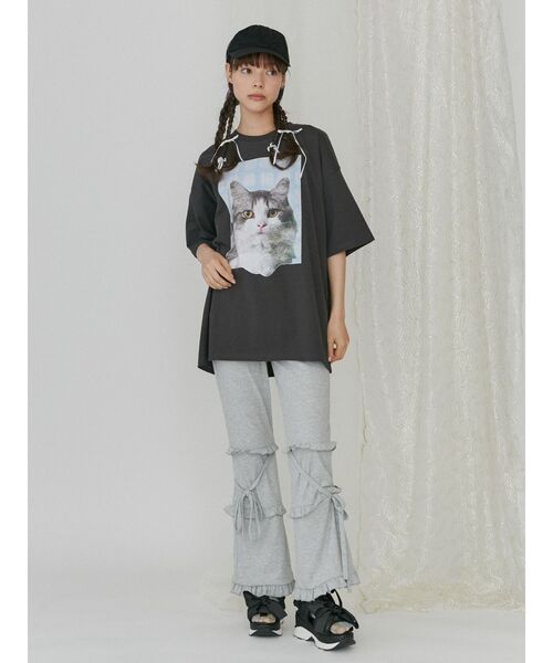 merry jenny（メリージェニー）の「glitterリボンスニーカーサンダル（サンダル・レディース・アイボリー/ブラック/ピンク・SMALL/MEDIUM/LARGE）」の7枚目の写真