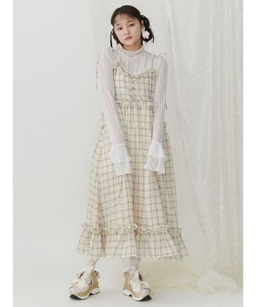 【セール】glitterリボンスニーカーサンダル（サンダル）｜merry jenny（メリージェニー）