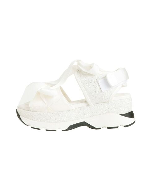 【セール】glitterリボンスニーカーサンダル（サンダル）｜merry jenny（メリージェニー）