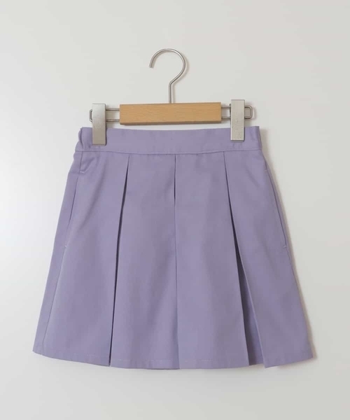 a.v.v（アーヴェヴェ）の「[140-150]インパン付きタックスカート（スカート・キッズ・ブルー/ライラック/ブラック・140/150）」の5枚目の写真