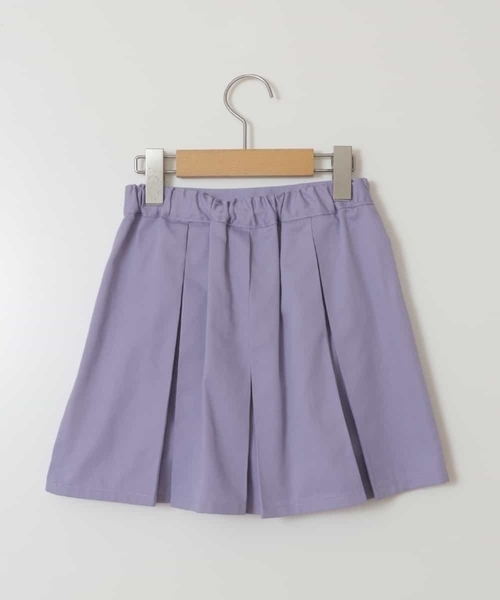 a.v.v（アーヴェヴェ）の「[140-150]インパン付きタックスカート（スカート・キッズ・ブルー/ライラック/ブラック・140/150）」の6枚目の写真