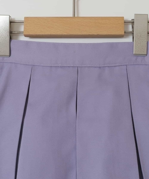 a.v.v（アーヴェヴェ）の「[140-150]インパン付きタックスカート（スカート・キッズ・ブルー/ライラック/ブラック・140/150）」の8枚目の写真