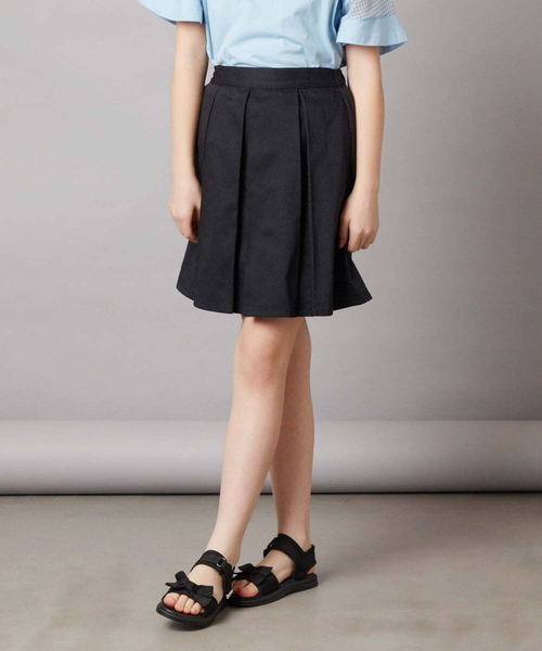 a.v.v（アーヴェヴェ）の「[140-150]インパン付きタックスカート（スカート・キッズ・ブルー/ライラック/ブラック・140/150）」の11枚目の写真