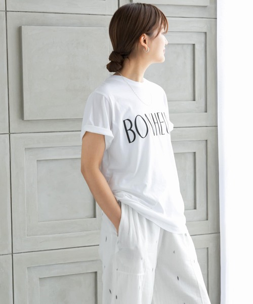 URBAN RESEARCH（アーバンリサーチ）の「『MADE IN JAPAN』 ソフトコットンロゴTシャツ（Tシャツ/カットソー・レディース・グレー系その他/ホワイト/グリーン・FREE）」の5枚目の写真