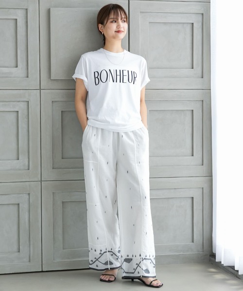 かぐコットンクロップドパンツ　ホワイト　アーバンリサーチ かぐコットンクロップドパンツ ホワイト アーバンリサーチ か