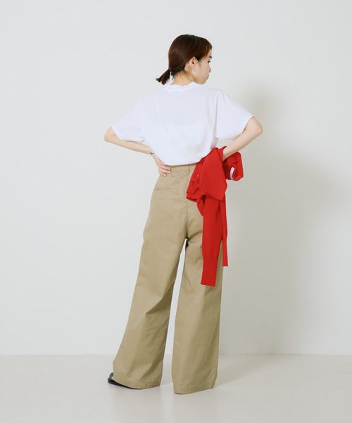 URBAN RESEARCH（アーバンリサーチ）の「『MADE IN JAPAN』 ソフトコットンロゴTシャツ（Tシャツ/カットソー・レディース・グレー系その他/ホワイト/グリーン・FREE）」の20枚目の写真