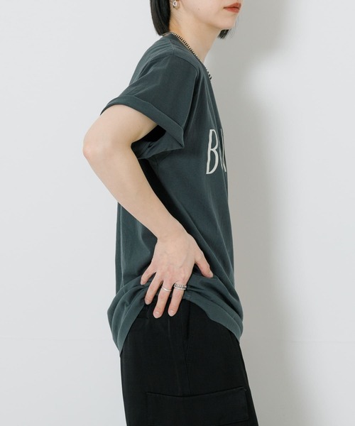 URBAN RESEARCH（アーバンリサーチ）の「『MADE IN JAPAN』 ソフトコットンロゴTシャツ（Tシャツ/カットソー・レディース・グレー系その他/ホワイト/グリーン・FREE）」の13枚目の写真