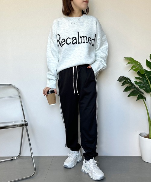 CRB(シーアールビー)の「ラインジョガーパンツ(その他パンツ・レディース・グレー/ブラック/アイボリー・F)」の20枚目の写真