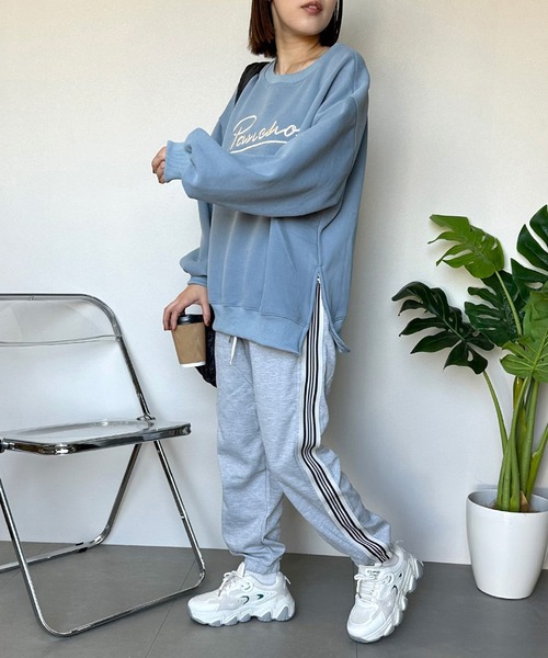 CRB(シーアールビー)の「ラインジョガーパンツ(その他パンツ・レディース・グレー/ブラック/アイボリー・F)」の10枚目の写真
