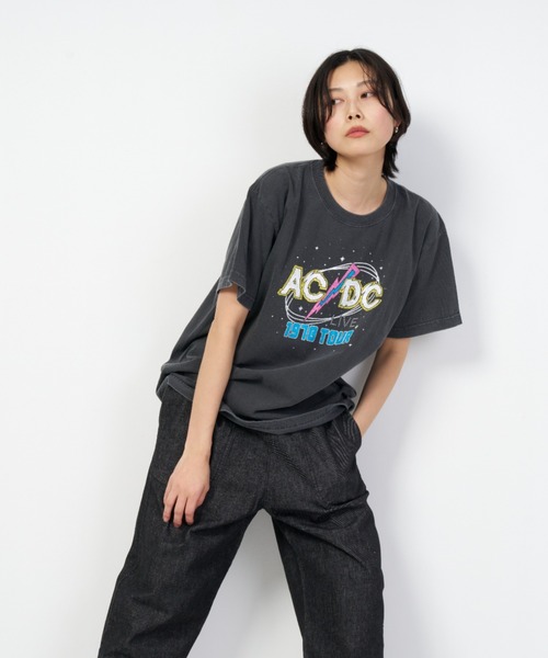 GOOD ROCK SPEED(グッドロックスピード)の「AC/DC エーシー・ディーシー Tシャツ(Tシャツ/カットソー・レディース・チャコールグレー・FREE)」の3枚目の写真