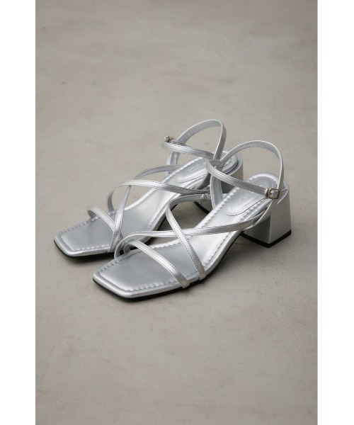 AZUL by moussy（アズールバイマウジー）の「ナロークロスストラップサンダル（サンダル・レディース・ブラック/アイボリー/シルバー・LL/LARGE/MEDIUM/SMALL）」の18枚目の写真