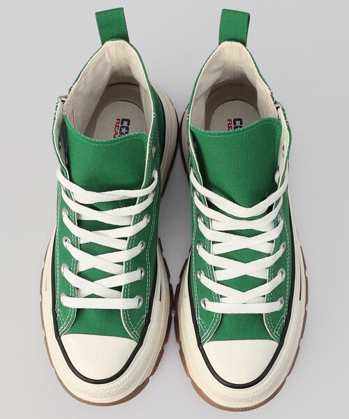 FREAK'S STORE（フリークスストア）の「CONVERSE/コンバース ALL STAR TREKWAVE Z HI/オールスター トレックウエーブ Z HI（スニーカー・レディース・グリーン/オフホワイト・24.5cm/23.5cm）」の9枚目の写真