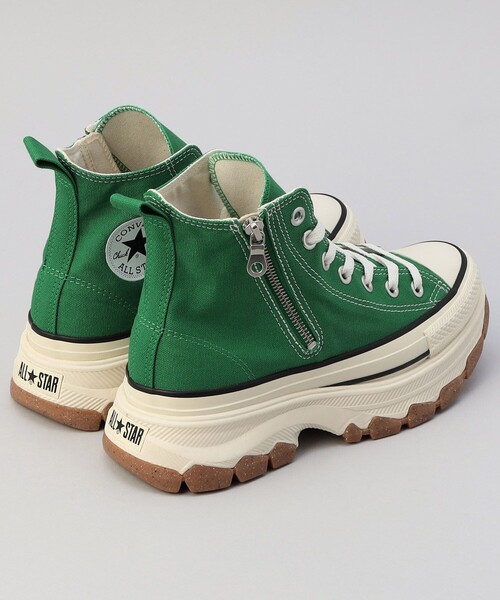 FREAK'S STORE（フリークスストア）の「CONVERSE/コンバース ALL STAR TREKWAVE Z HI/オールスター トレックウエーブ Z HI（スニーカー・レディース・グリーン/オフホワイト・24.5cm/23.5cm）」の6枚目の写真
