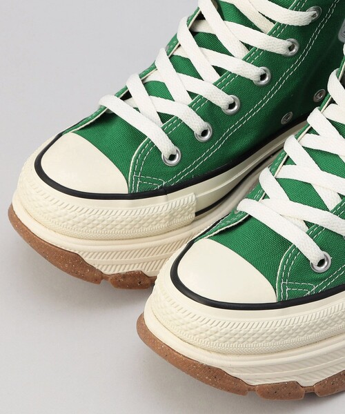 FREAK'S STORE（フリークスストア）の「CONVERSE/コンバース ALL STAR TREKWAVE Z HI/オールスター トレックウエーブ Z HI（スニーカー・レディース・グリーン/オフホワイト・24.5cm/23.5cm）」の5枚目の写真