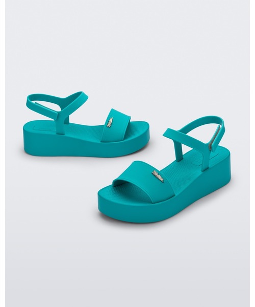 Melissa(メリッサ)・Flowing Platform Denim サンダル 雨の日◎ メリッサ melissa MELISSA MEGAN AD （BLUE） -waja bazar