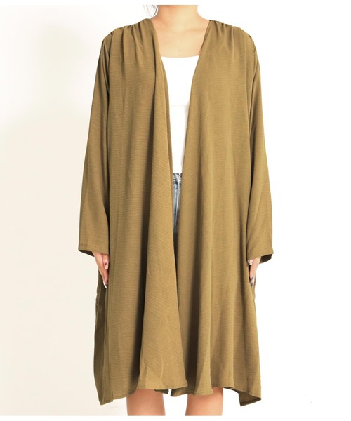 anap mimpi(アナップミンピ)の「ロング丈 ユッタリ カーディガン(カーディガン/ボレロ・レディース・ミント/モカ/ベージュ・FREE)」の18枚目の写真