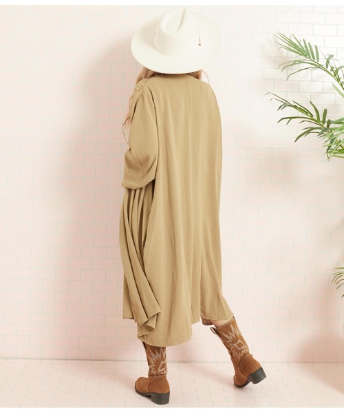 anap mimpi(アナップミンピ)の「ロング丈 ユッタリ カーディガン(カーディガン/ボレロ・レディース・ミント/モカ/ベージュ・FREE)」の7枚目の写真