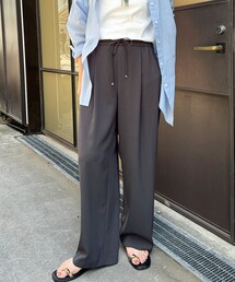 NOLLEY’S Sophi | 《セットアップ対応》ウォッシャブルツイルイージーワイドパンツ(その他パンツ)