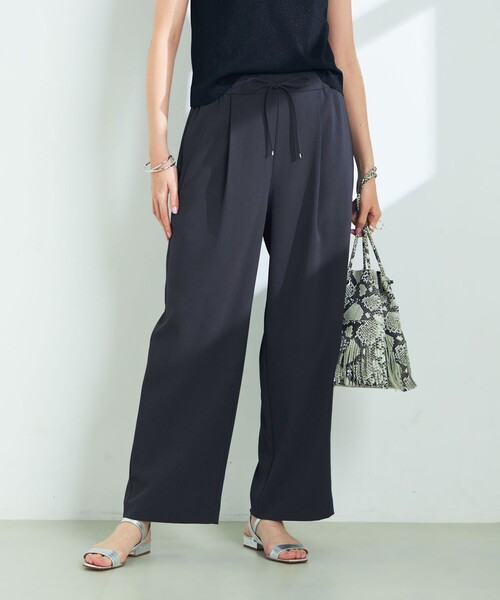 NOLLEY’S Sophi(ノーリーズソフィ)の「《セットアップ対応》ウォッシャブルツイルイージーワイドパンツ(その他パンツ・レディース・チャコールグレー/ブラック/ホワイト・36/38/34)」の22枚目の写真