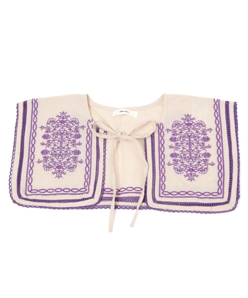 niko and（ニコアンド）の「オリジナルリネン刺繍付け襟（付け襟