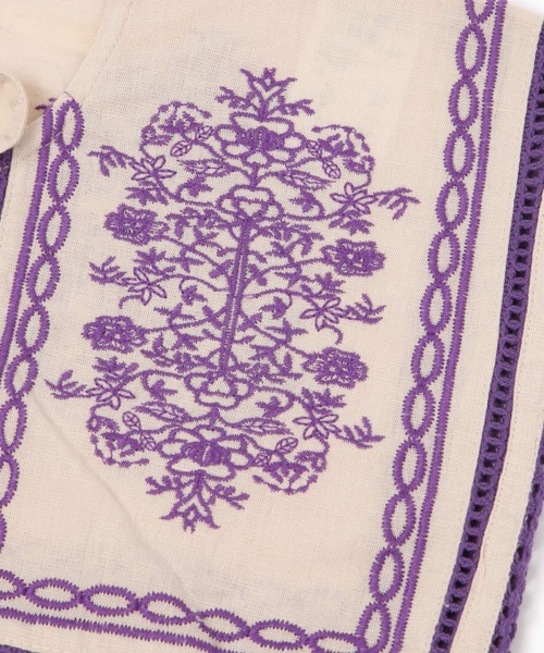 niko and...(ニコアンド)の「オリジナルリネン刺繍付け襟(付け襟・レディース・ベージュ/カーキ・0)」の10枚目の写真