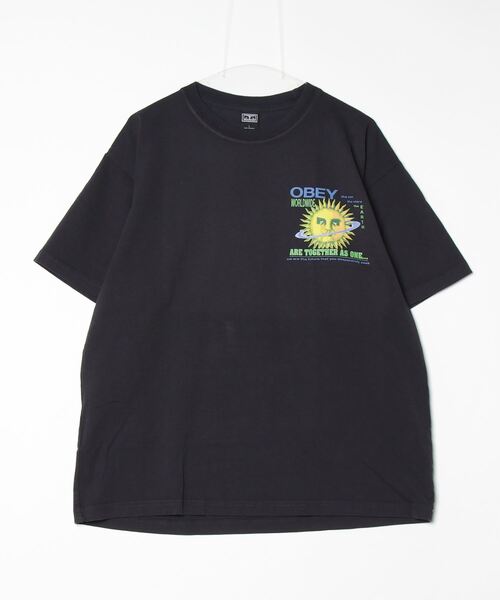OBEY（オベイ）の「OBEY/オベイ 半袖Tシャツ リラックスシルエット コットン 166913759（Tシャツ/カットソー・メンズ・スミクロ/ホワイト・M/L/XL）」の11枚目の写真