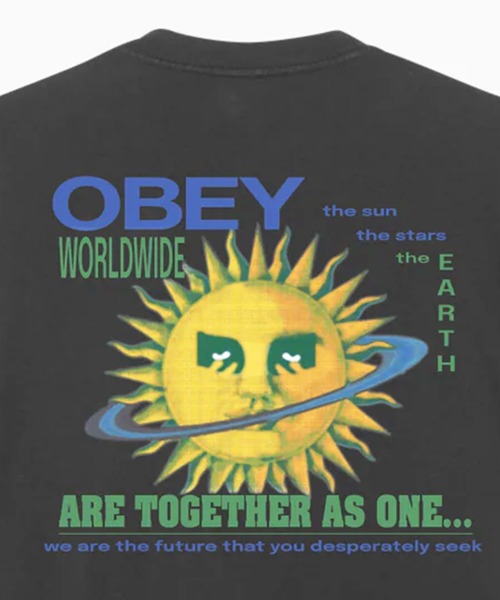 OBEY（オベイ）の「OBEY/オベイ 半袖Tシャツ リラックスシルエット コットン 166913759（Tシャツ/カットソー・メンズ・スミクロ/ホワイト・M/L/XL）」の8枚目の写真