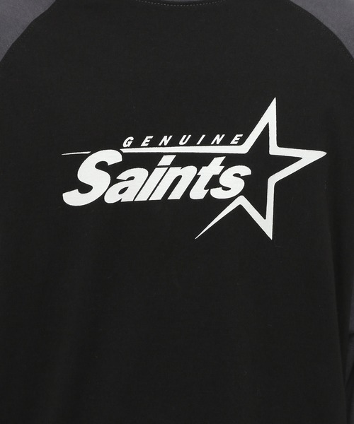 tシャツ 「UNISEX」SAINTPAIN／ビッグスターロゴロングスリーブＴ 2121556 レディース メンズ セール】【UNISEX】SAINTPAIN／ビッグスターロゴロングスリーブ