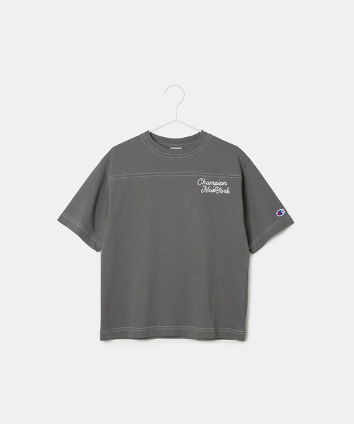 Champion（チャンピオン）の「【KIDS】【Champion/チャンピオン】SHORT SLEEVE BACK LOGO Tシャツ（Tシャツ/カットソー・キッズ・チャコールグレー/キナリ・120/130/140/150）」の8枚目の写真