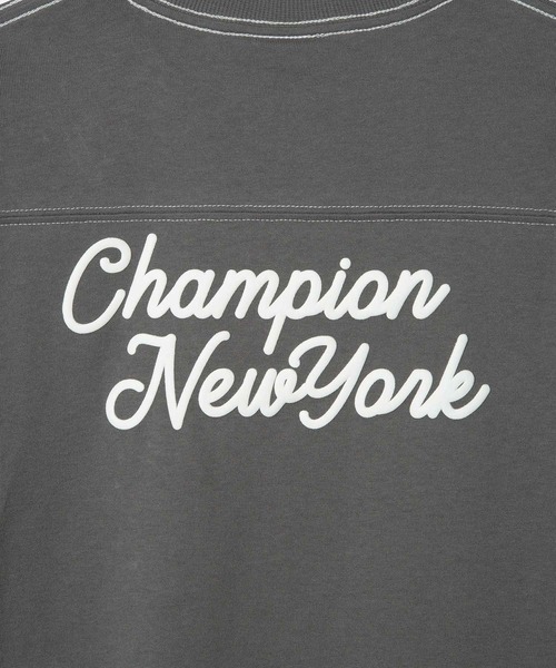 Champion（チャンピオン）の「【KIDS】【Champion/チャンピオン】SHORT SLEEVE BACK LOGO Tシャツ（Tシャツ/カットソー・キッズ・チャコールグレー/キナリ・120/130/140/150）」の15枚目の写真