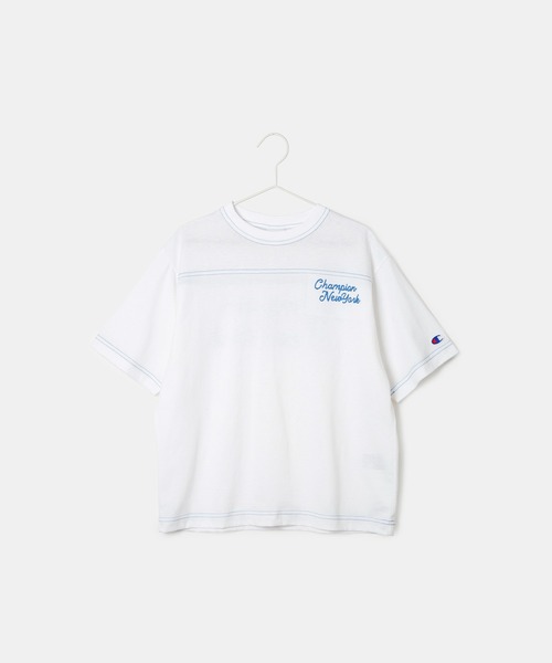 Champion（チャンピオン）の「【KIDS】【Champion/チャンピオン】SHORT SLEEVE BACK LOGO Tシャツ（Tシャツ/カットソー・キッズ・チャコールグレー/キナリ・120/130/140/150）」の19枚目の写真