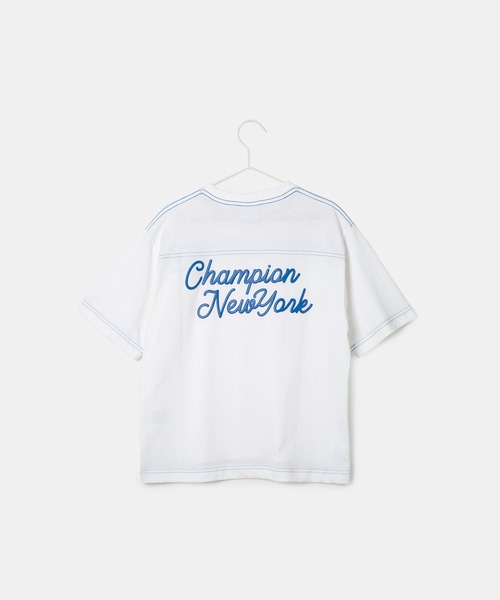 Champion（チャンピオン）の「【KIDS】【Champion/チャンピオン】SHORT SLEEVE BACK LOGO Tシャツ（Tシャツ/カットソー・キッズ・チャコールグレー/キナリ・120/130/140/150）」の20枚目の写真