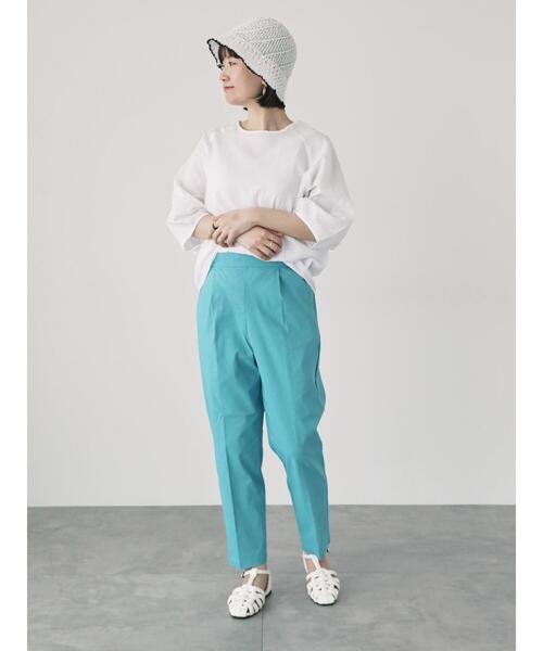 Lugnoncure（ルノンキュール）の「バックファスナーサッカーブラウス（シャツ/ブラウス・レディース・オフホワイト/ブラック/ネイビー・F）」の21枚目の写真