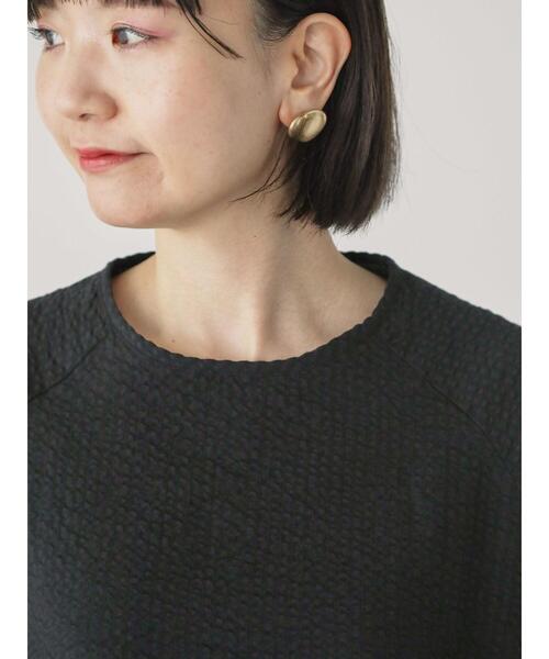 Lugnoncure（ルノンキュール）の「バックファスナーサッカーブラウス（シャツ/ブラウス・レディース・オフホワイト/ブラック/ネイビー・F）」の9枚目の写真