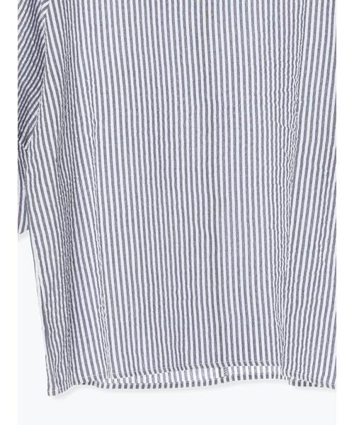 Lugnoncure（ルノンキュール）の「バックファスナーサッカーブラウス（シャツ/ブラウス・レディース・オフホワイト/ブラック/ネイビー・F）」の18枚目の写真