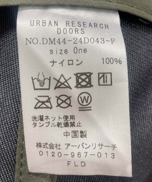 URBAN RESEARCH DOORS（アーバンリサーチドアーズ）の「WAQ×DOORS　難燃フィールドキャップ（キャップ・メンズ・カーキ/ブラック・ONE）」の10枚目の写真