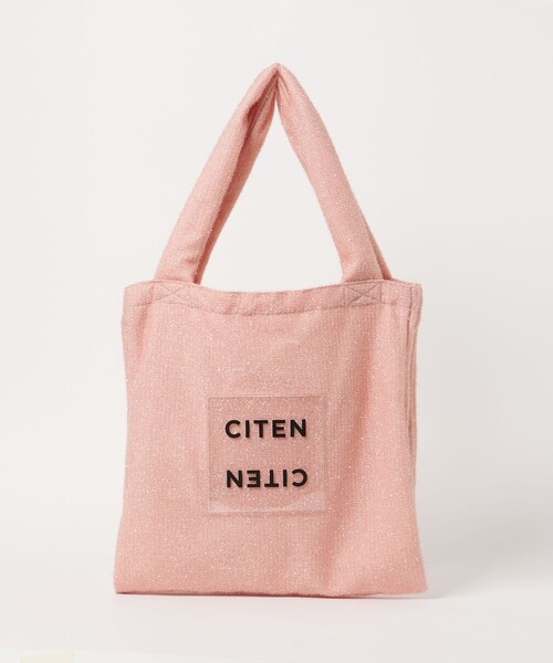 CITEN(シテン)の「<CITEN>キラキラクリアロゴトートバッグ(トートバッグ・レディース・ブラック/ロイヤルブルー/シルバー/ベージュ/オリーブ/ダークグリーン/ライトピンク・FREE)」の7枚目の写真