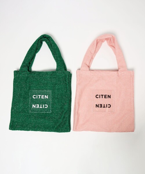 CITEN(シテン)の「<CITEN>キラキラクリアロゴトートバッグ(トートバッグ・レディース・ブラック/ロイヤルブルー/シルバー/ベージュ/オリーブ/ダークグリーン/ライトピンク・FREE)」の20枚目の写真