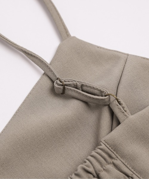 La-gemme（ラジェム）の「ビスチェ＆ワイドパンツセットアップ（セットアップ・レディース・アイボリー/ブラック/グレー/ベージュ/ピンク・M/L）」の9枚目の写真