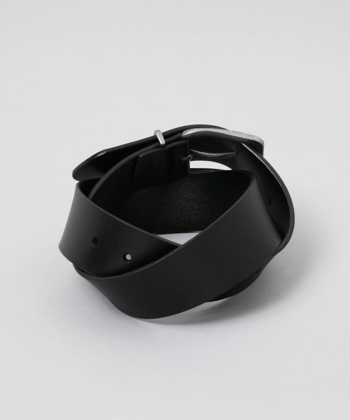 JEANASIS（ジーナシス）の「thick buckleベルト/113032（ベルト・レディース・ブラック/ベージュ・FREE）」の4枚目の写真